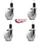 Service Caster 5'' Nylon Wheel Swivel 1-5/8'' Expanding Stem Caster Set, 4PK SCC-EX20S514-NYS-158-4 - alternate 3
